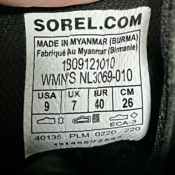 *Sorel | Women's Slouch Boots in Black NL3069-010 Size 9 - Picture 4 of 14